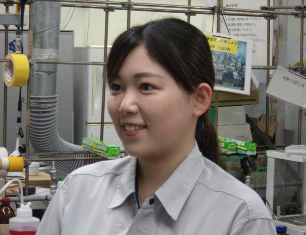 仕事をしている様子