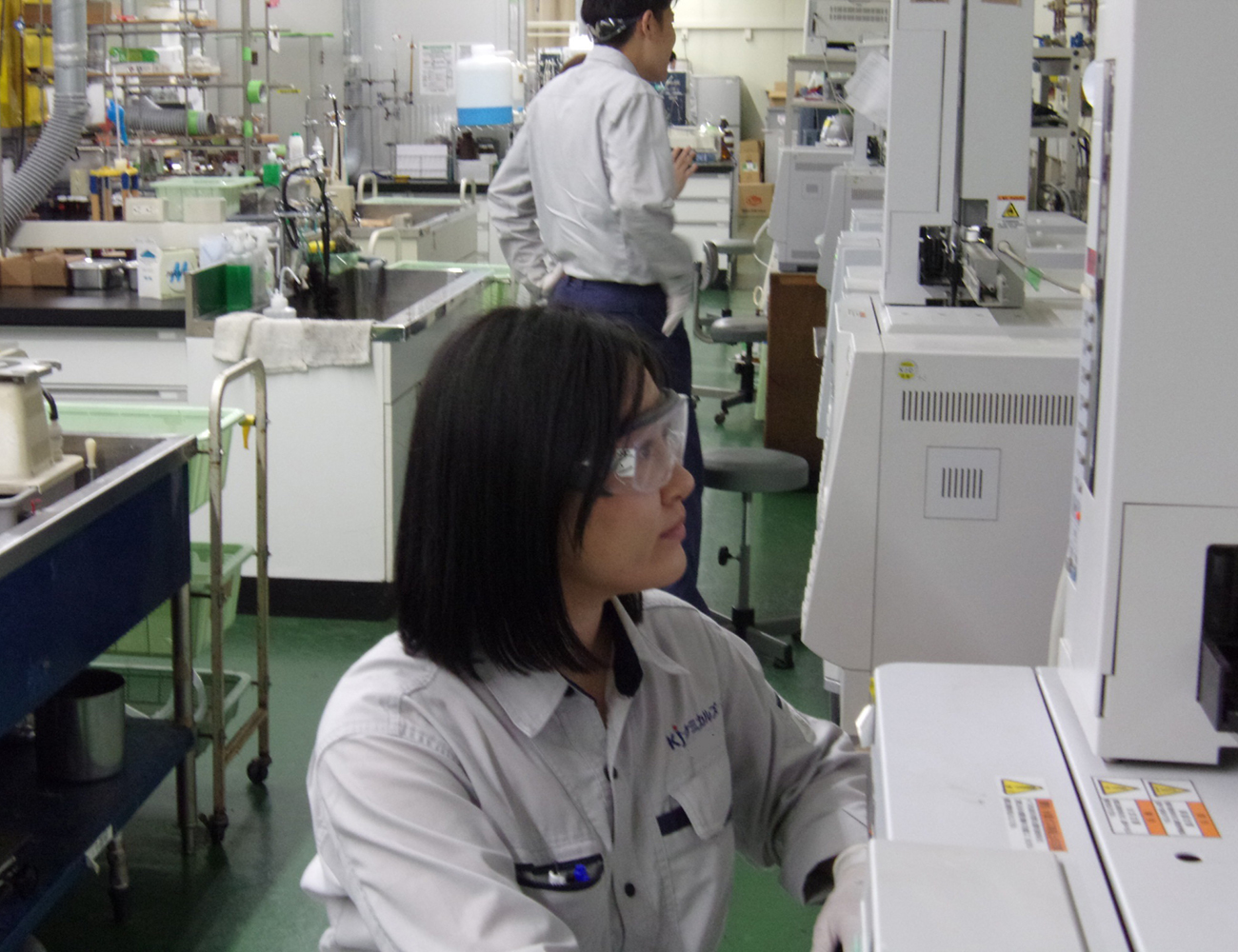 仕事をしている様子